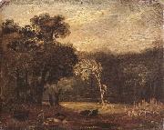 Samuel Palmer Sketch from Nature in Syon park oil painting artist